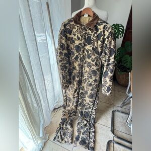 Vintage Walls Blizzard-Pruf Duck Hunter Camo Insulated Coveralls XL Tall USA